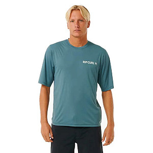 Men's lycra shirt RIP CURL ICONS gray, short sleeve