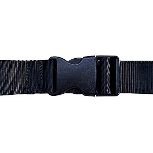 Replacement belt with plastic buckle