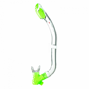 Children's snorkel Mares PLUTO DRY - transp./green