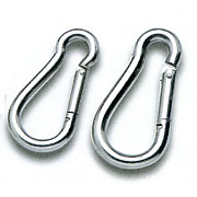 Carabiner DS stainless steel 5 cm oval