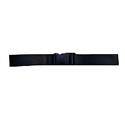 Replacement belt with plastic buckle