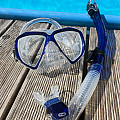 Diving set mask and snorkel Aropec HORNET and ENERGY DRY