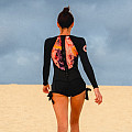 Women's neoprene swimsuit Kaiwai PINK PANTY long sleeve