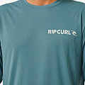 Men's lycra shirt RIP CURL ICONS gray, short sleeve