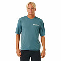 Men's lycra shirt RIP CURL ICONS gray, short sleeve