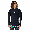 Men's lycra T-shirt RIP CURL WAVES, long sleeve