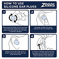 Zoggs EAR PLUGS, 4 pcs