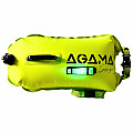 Swimming buoy and dry bag Agama SWIM PRO FLASH light - amber