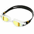 Swimming goggles Aqua Sphere KAIMAN EXO titanium. gold mirror glass