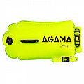 Swimming buoy and dry bag Agama SWIM PRO FLASH light - amber