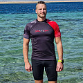 Men's lycra T-shirt DIVE TEAM MAN, short sleeves